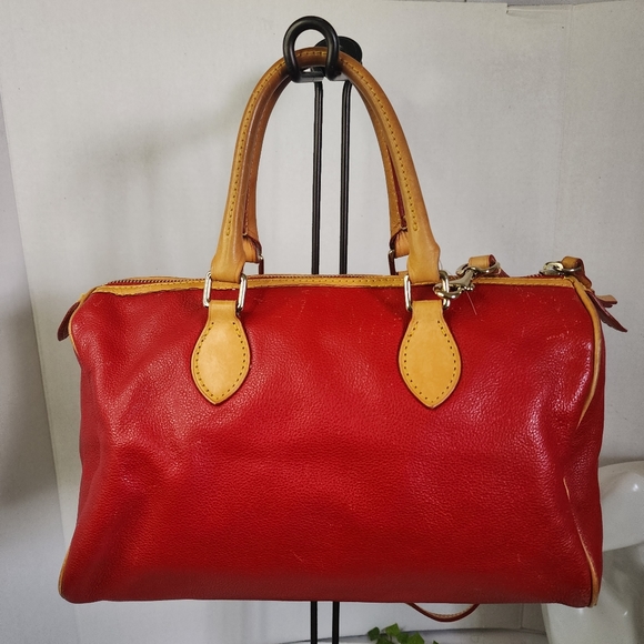 Dooney & Bourke Red Pebble Leather Bag - Picture 6 of 16